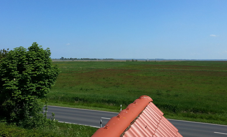 Blick auf den Bodden